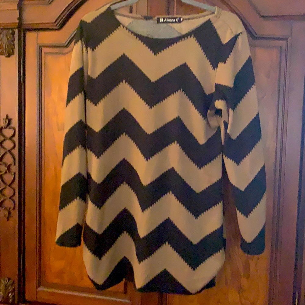 Black and Tan Sweater